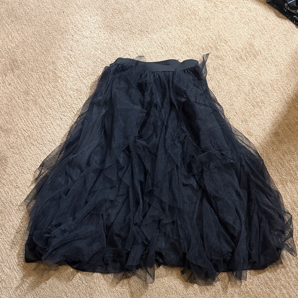 Blackmilk Black Pirouette Midi Skirt RARE